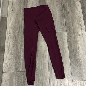 Lululemon Leggings, Size 4, Maroon, Align High Rise, Z4